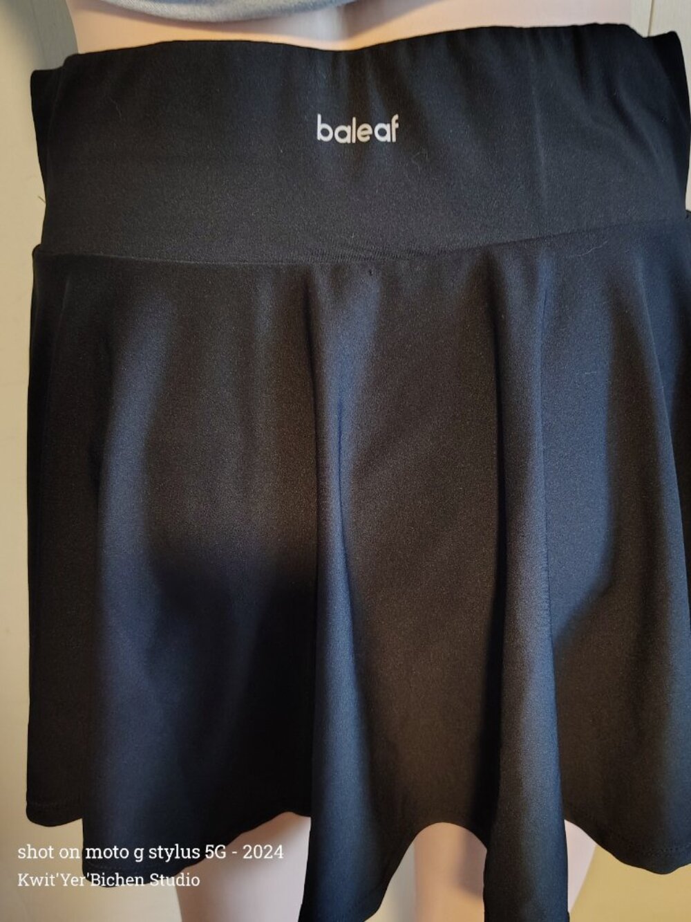 Women's Black Athletic Skort Baleaf SZ MED